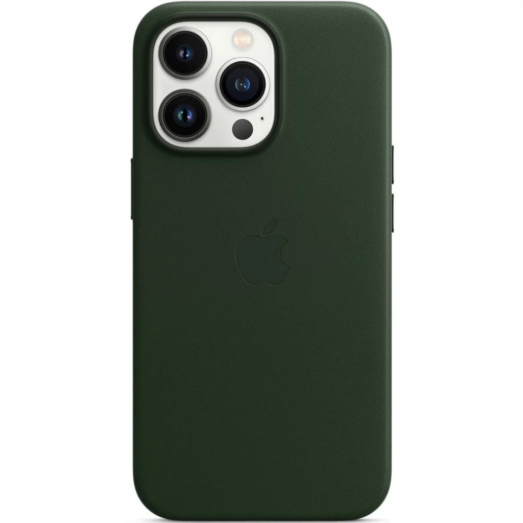 Чохол Apple iPhone 13 Pro Leather Case with MagSafe Sequoia Green (HQCo)
