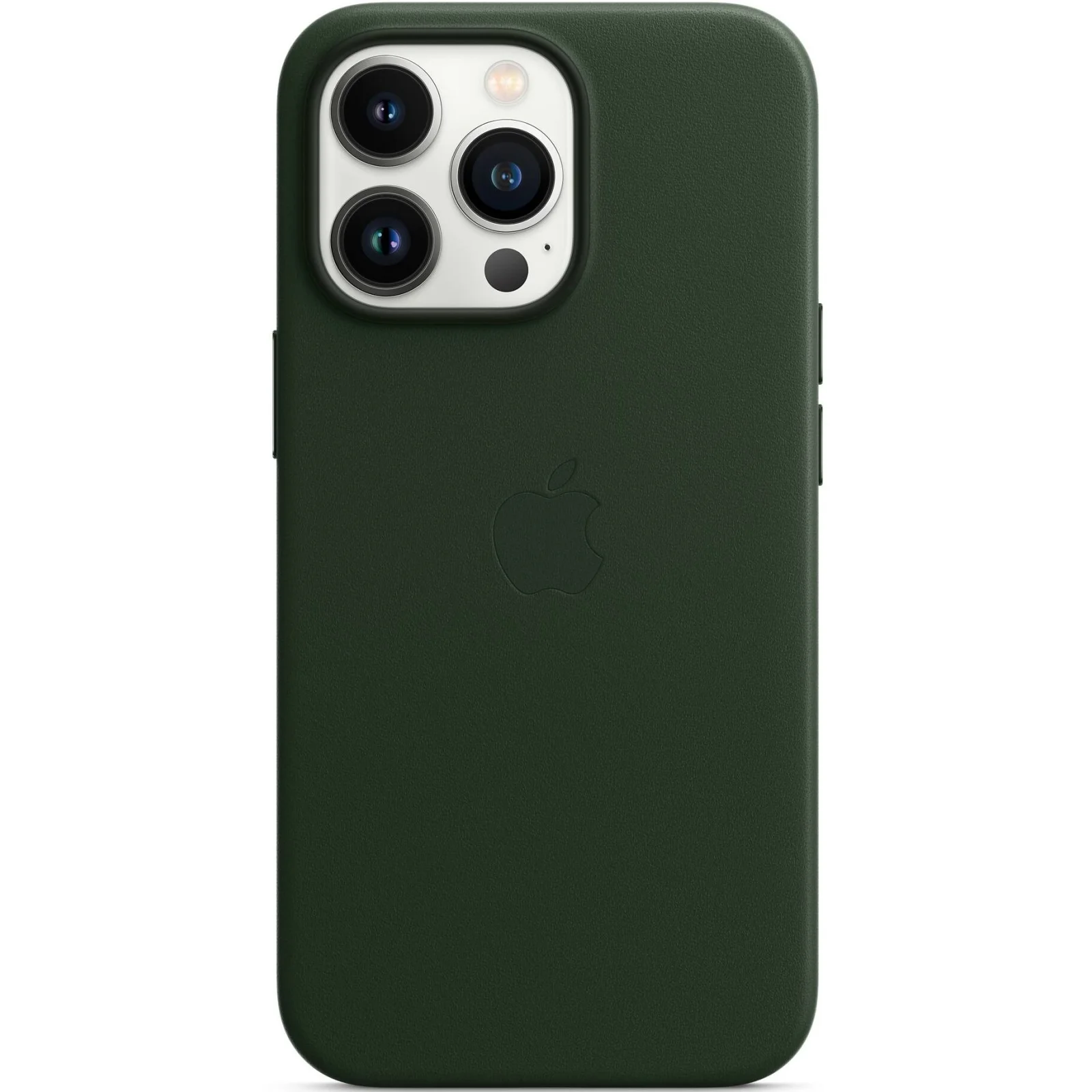 Чехол Apple iPhone 13 Pro Max Leather Case with MagSafe Sequoia Green (HQCo)