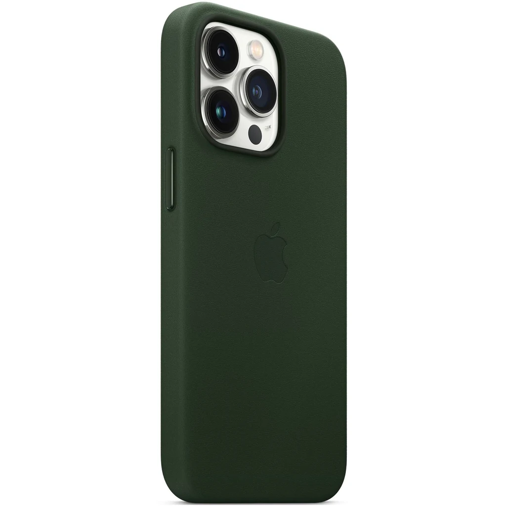 Чохол Apple iPhone 13 Pro Leather Case with MagSafe Sequoia Green (HQCo)