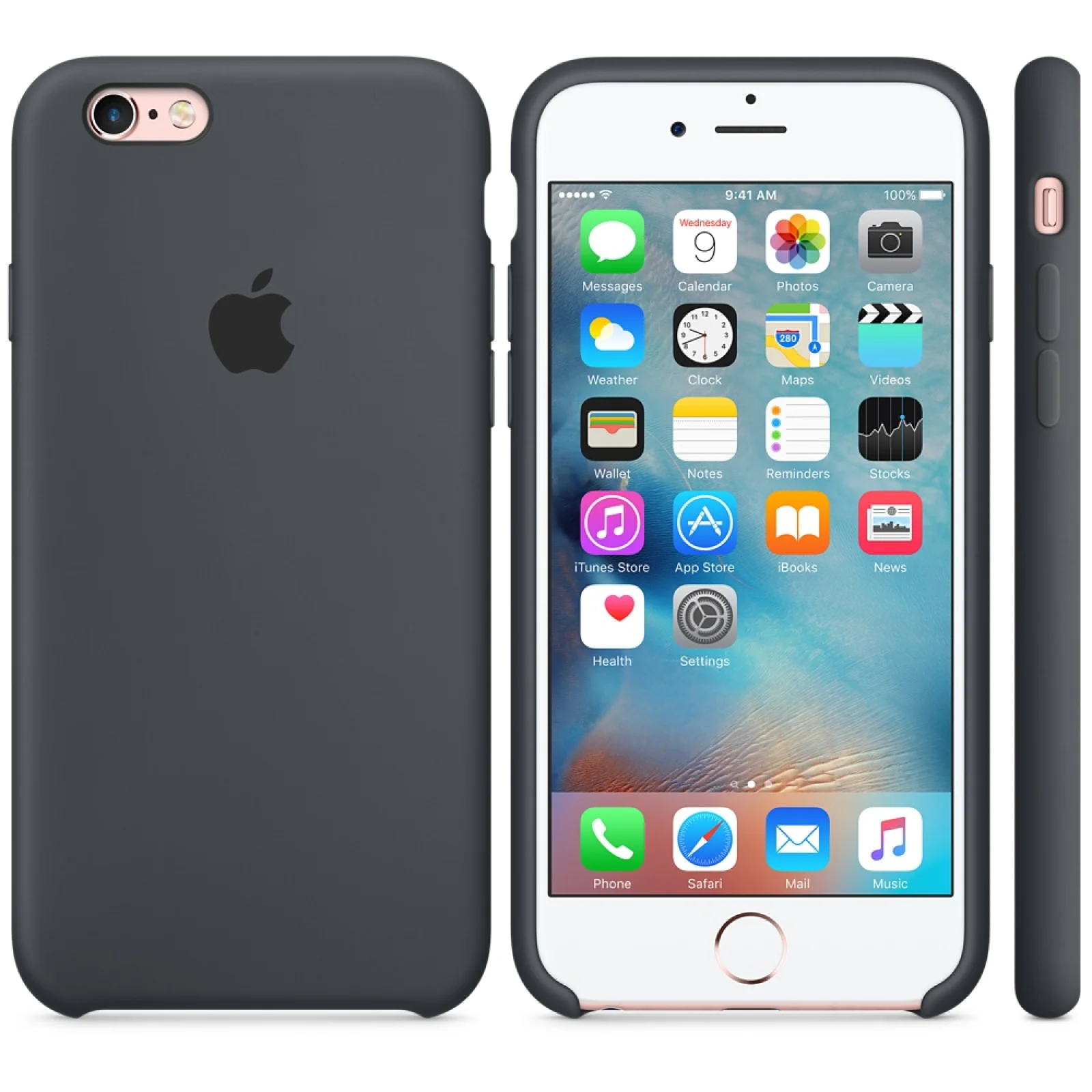 Чехол Apple iPhone 6s Silicone Case Charcoal Gray MKY02