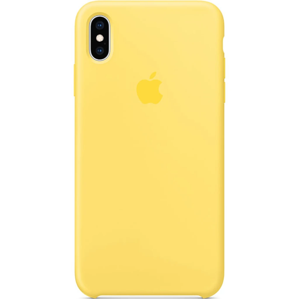 Чехол Apple iPhone X Silicone Case Canary Yellow (HQCo)
