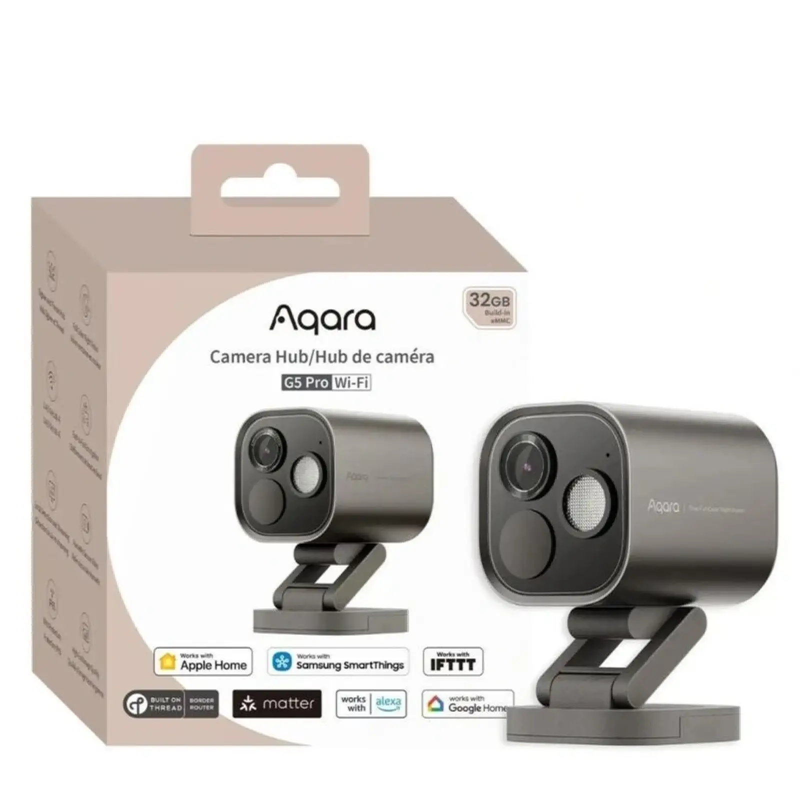 Камера відеоспостереження Aqara Camera Hub G5 Pro Wi-Fi Gray CH-C07D (CH-C07D-G) UA