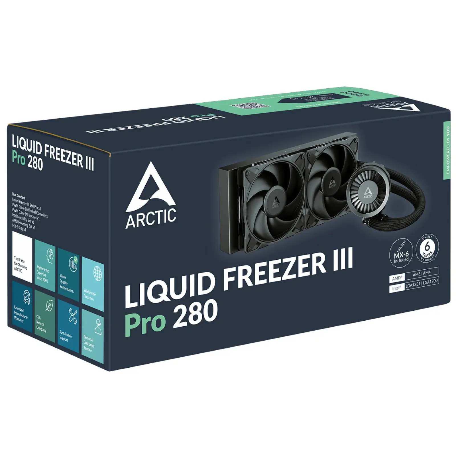 Система водяного охлаждения Arctic Liquid Freezer III Pro 280 Black (ACFRE00179A) UA