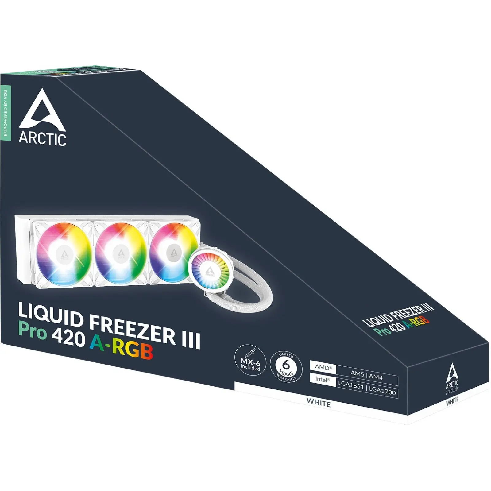 Система водяного охлаждения Arctic Liquid Freezer III Pro 420 A-RGB White (ACFRE00189A) UA