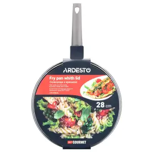 Сковорода Ardesto Gemini Gourmet Apulia 28см з кришкою (AR2428GGL) UA
