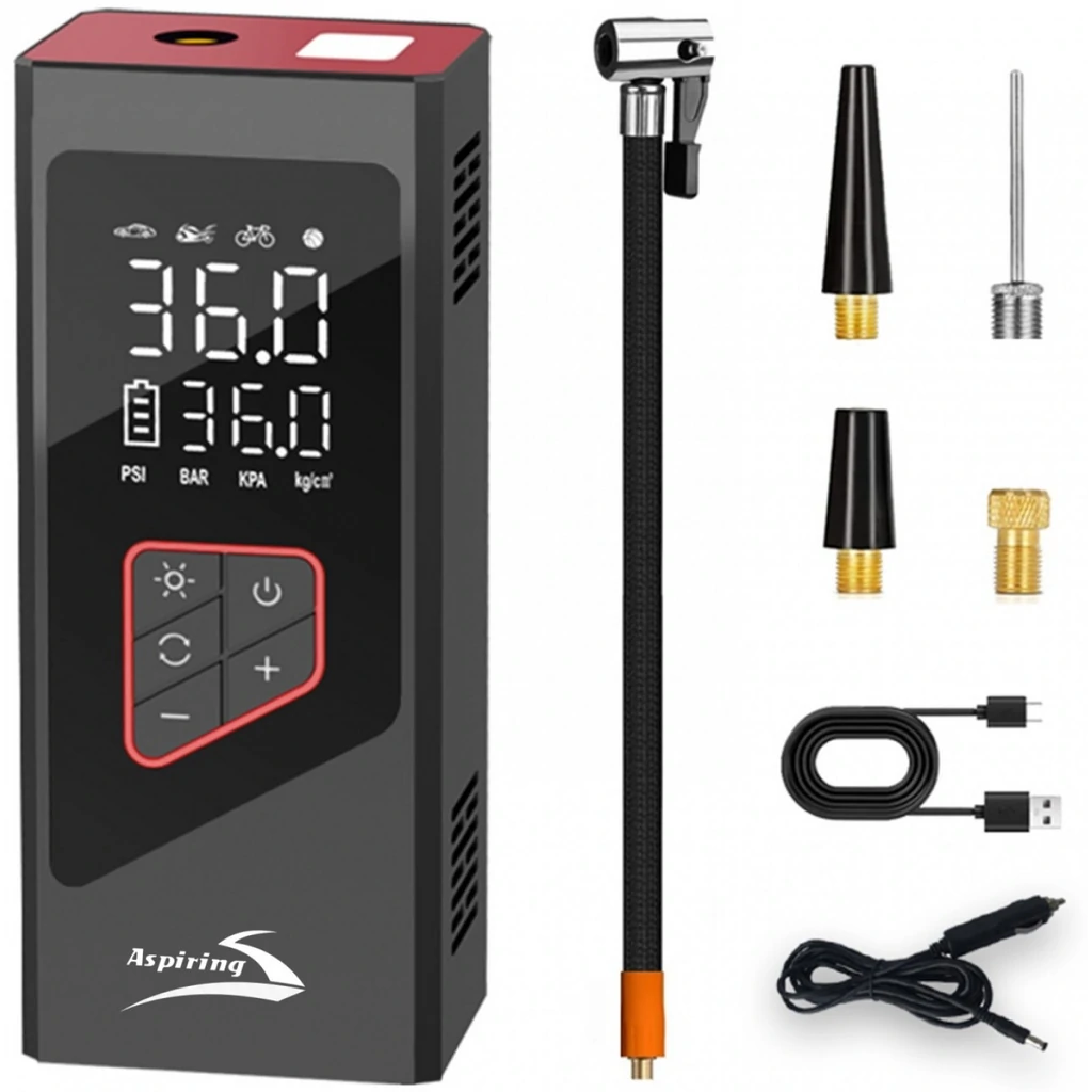 Автокомпрессор Aspiring Storm 3 PowerBank 90W 30L/min (ST.90W) UA
