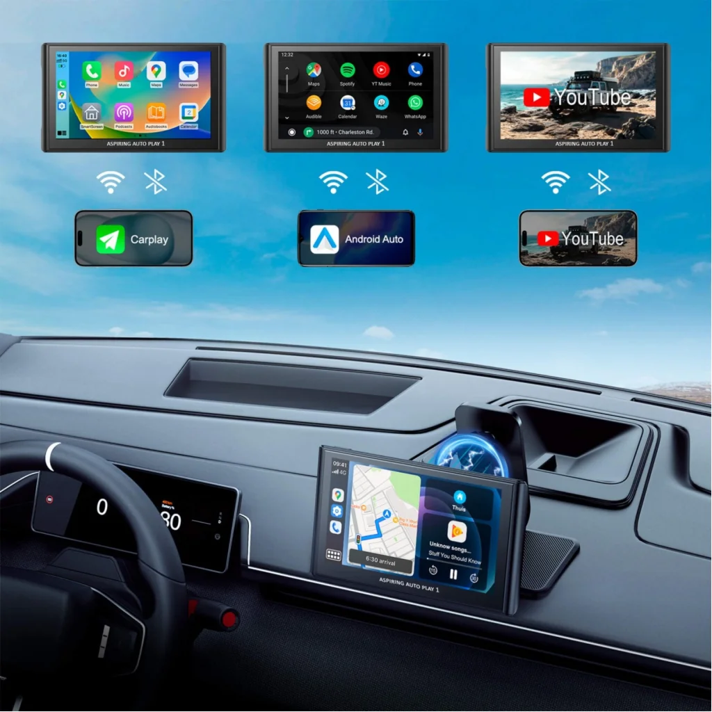 Автомобильный монитор Aspiring Auto Play 1, Magnet, CarPlay, Android Auto UA