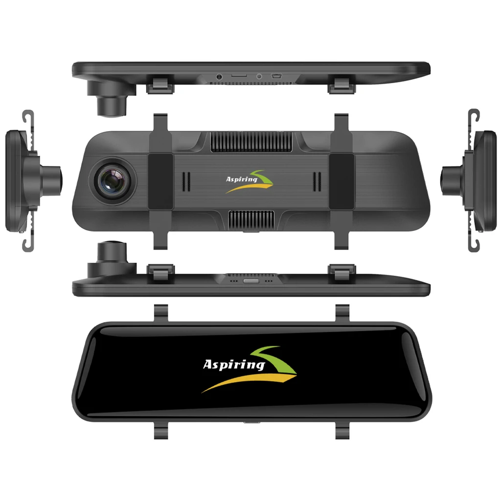 Видеорегистратор-зеркало Aspiring Maxi 4 Speedcam WiFi, GPS, 4K (MA1050WSPC) UA