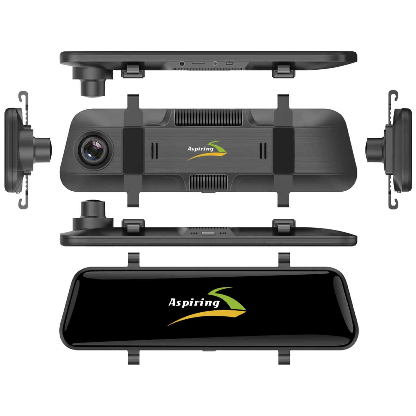 Відеореєстратор-дзеркало Aspiring Maxi 4 Speedcam WiFi, GPS, 4K (MA1050WSPC) UA