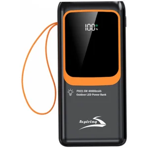 Внешний аккумулятор Aspiring Light 40 PD22.5W 40000mAh (PPLH.L04) UA