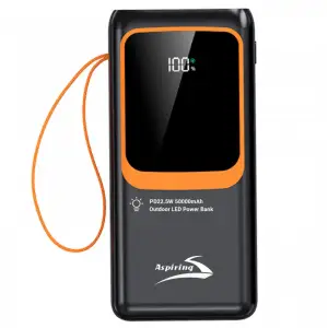 Зовнішній акумулятор Aspiring Light 50 PD22.5W 50000 mAh (PB-L50) UA