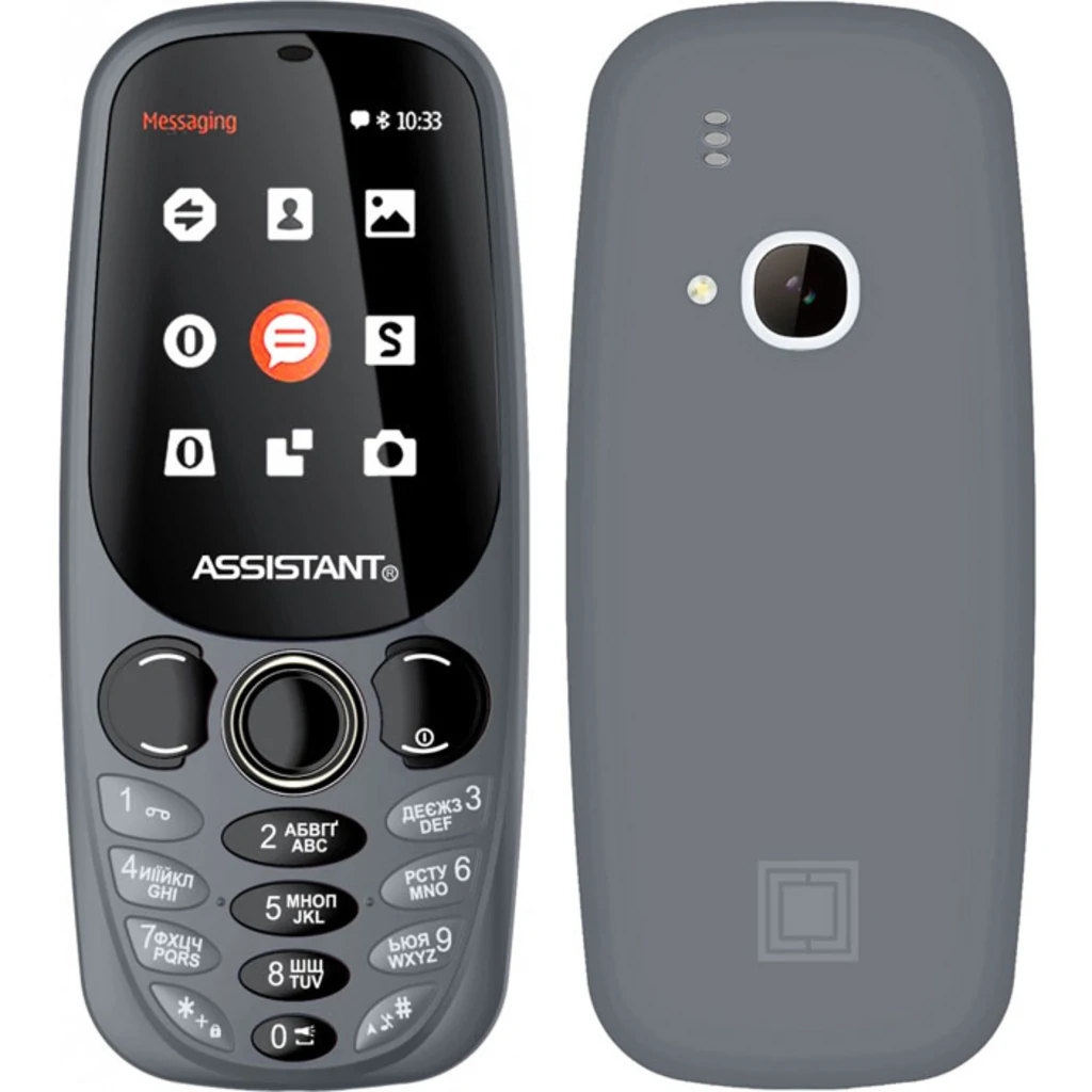 Мобильный телефон Assistant AS-201 Dual Sim Grey UA