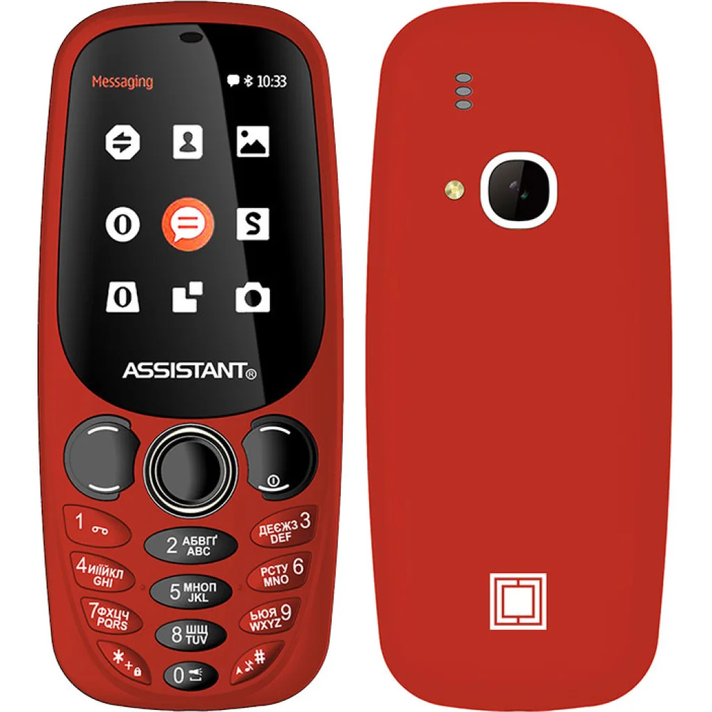 Мобильный телефон Assistant AS-201 Dual Sim Red UA