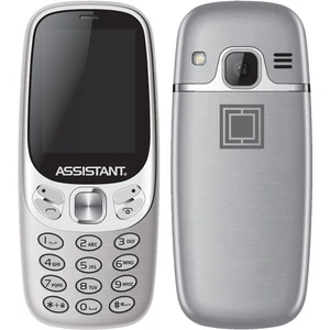 Телефон Assistant AS-203 Dual Sim Silver UA