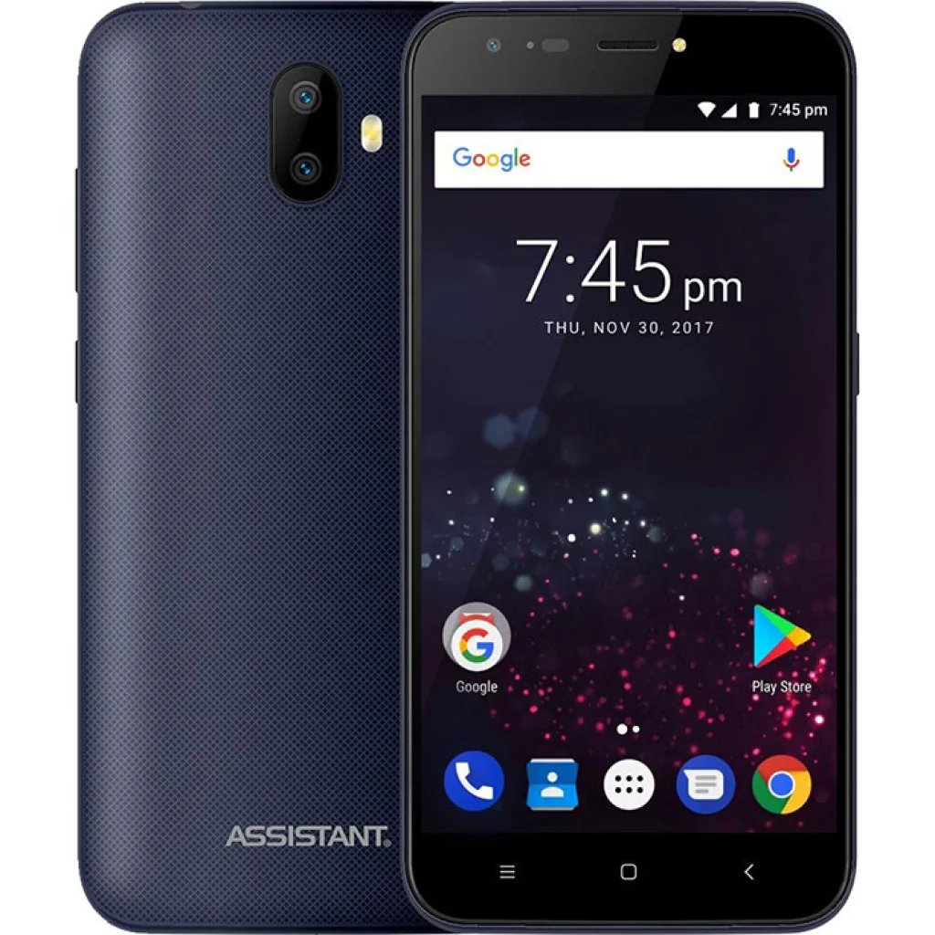 Смартфон Assistant Shot AS-502 Blue UA