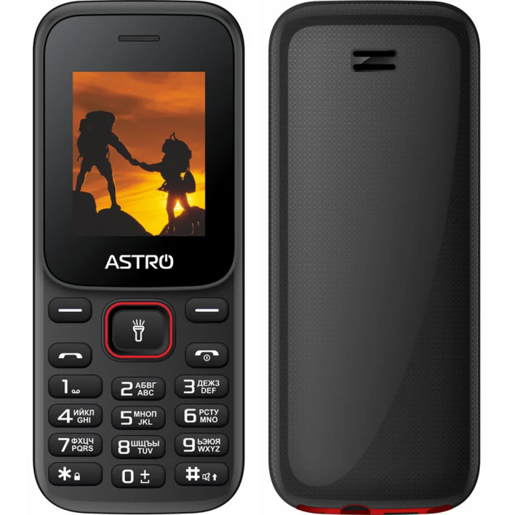 Мобільний телефон Astro A144 Black/Red UA