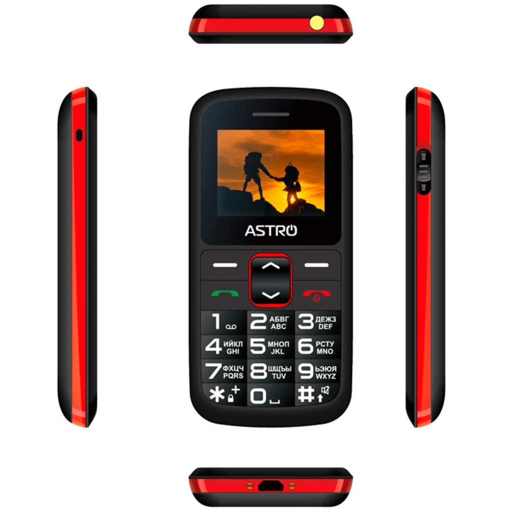 Мобильный телефон Astro A172 Black/Red UA