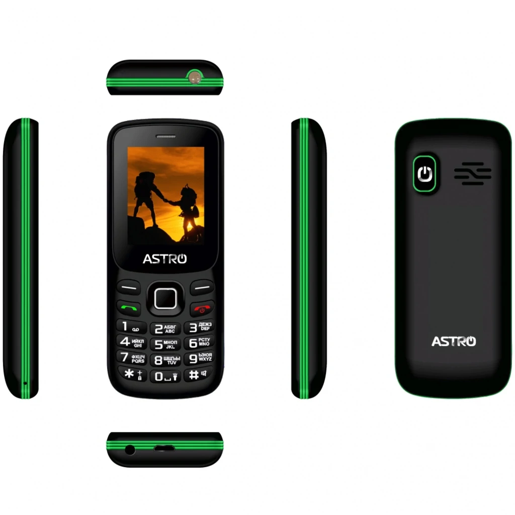 Мобильный телефон Astro A173 Black/Green UA