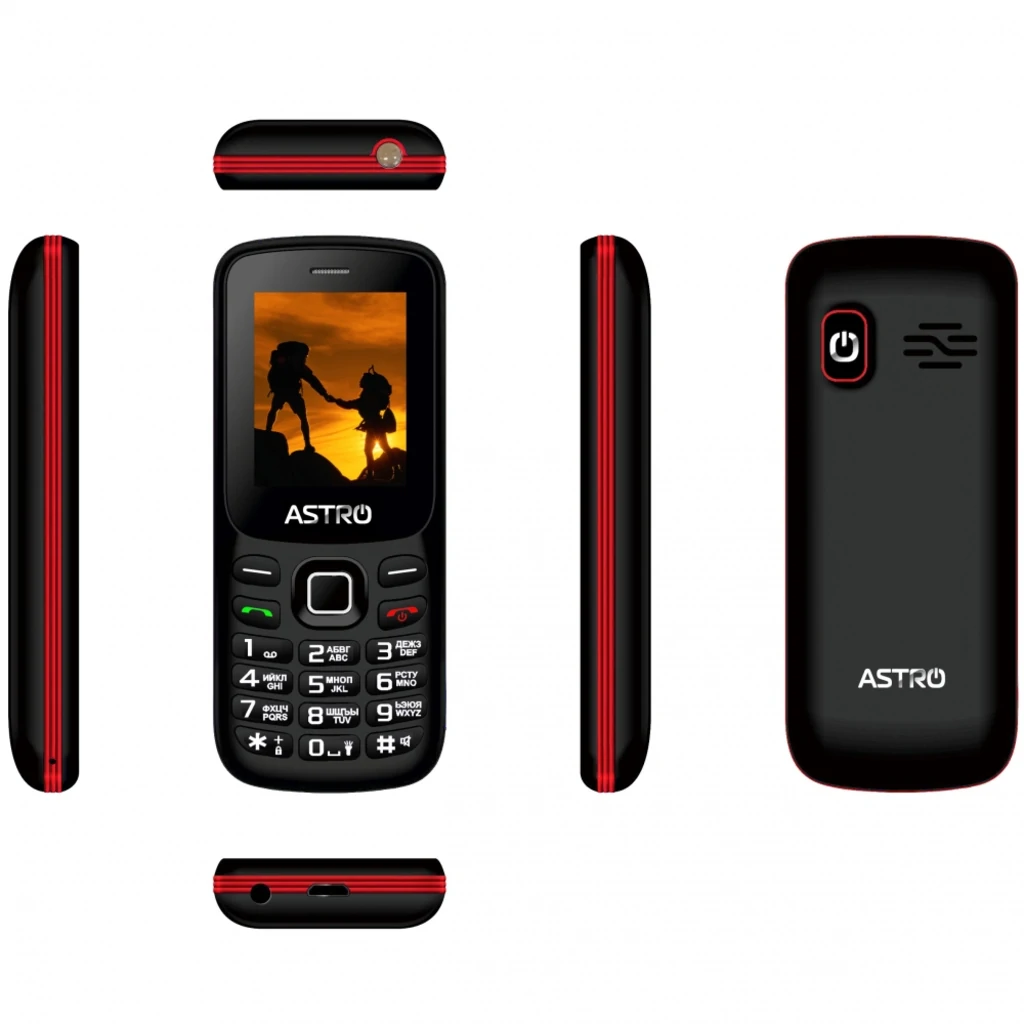 Мобильный телефон Astro A173 Black/Red UA