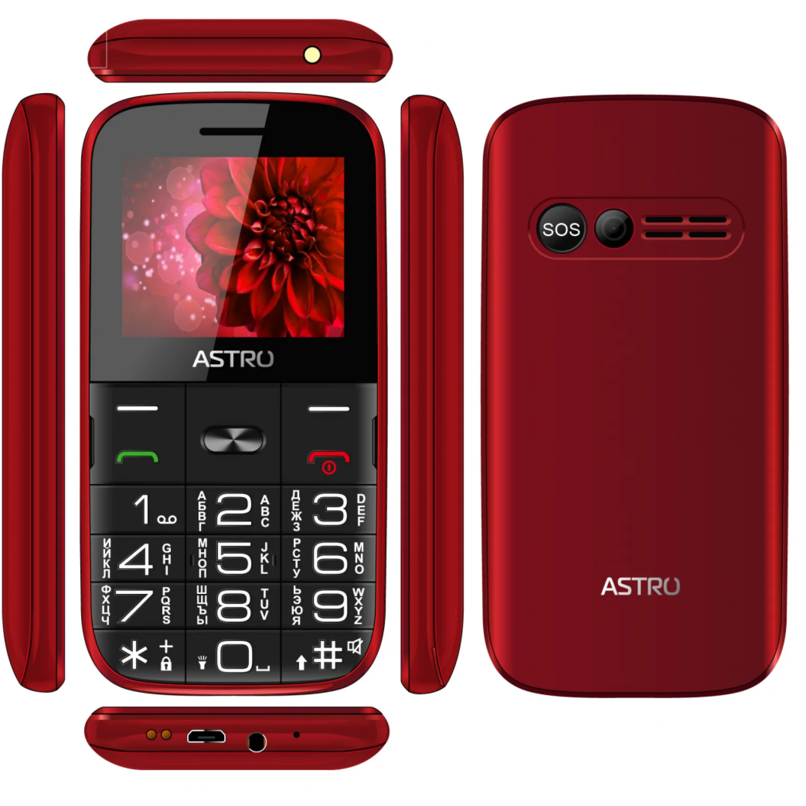 Мобильный телефон Astro A241 Red UA