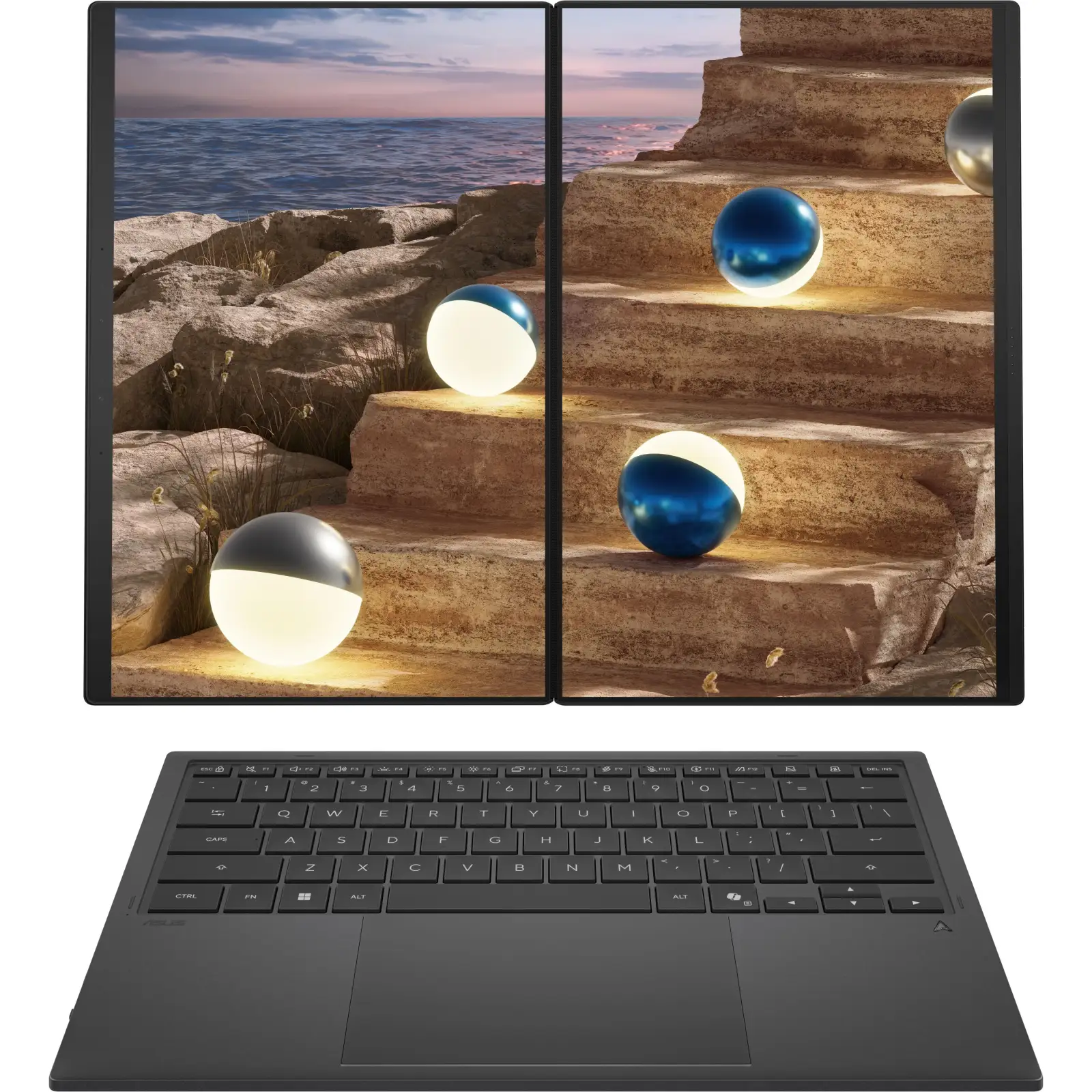 Ноутбук ASUS Zenbook DUO Moher Gray (90NB16V1-M00A40) UA