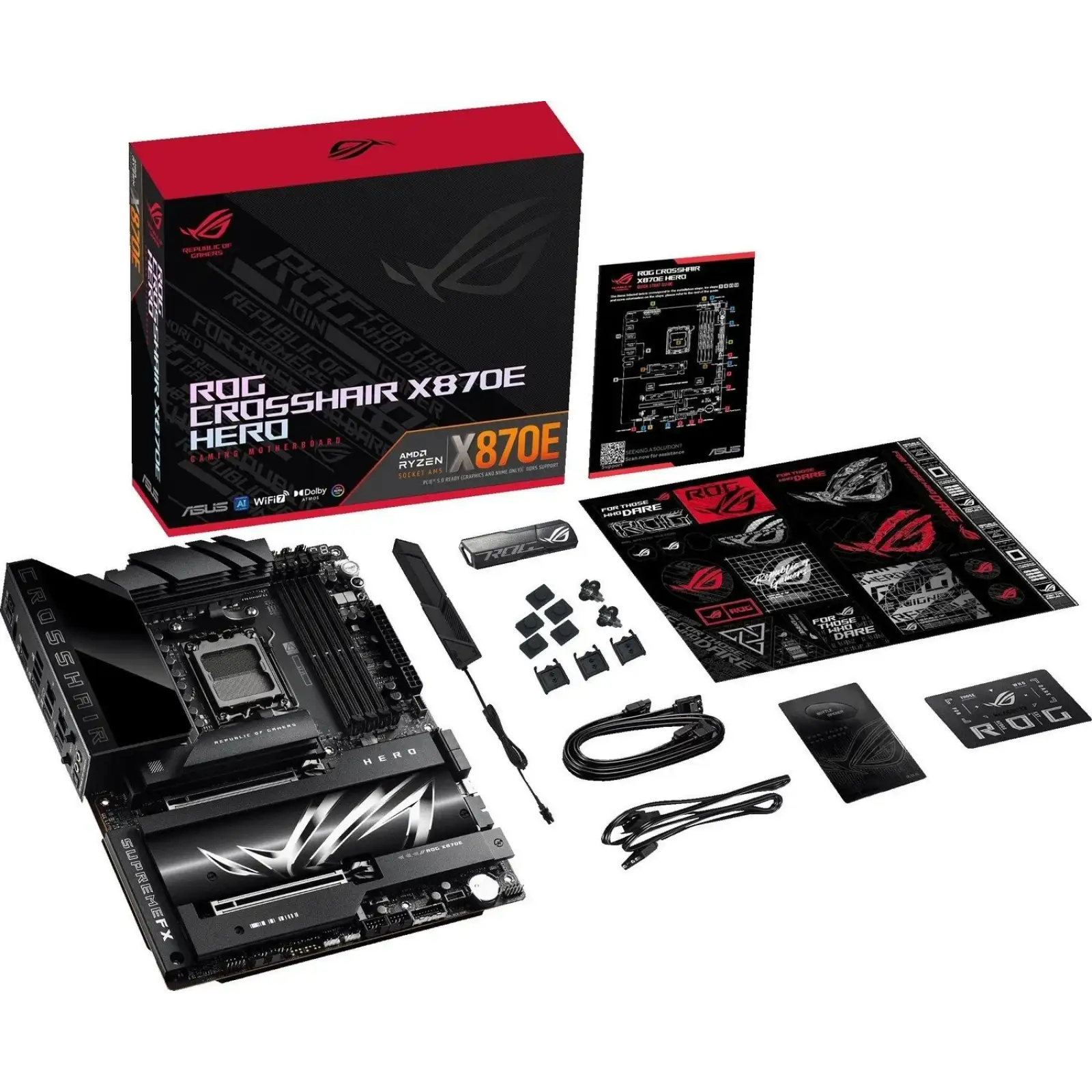 Материнська плата Asus ROG Crosshair X870E Hero s-AM5