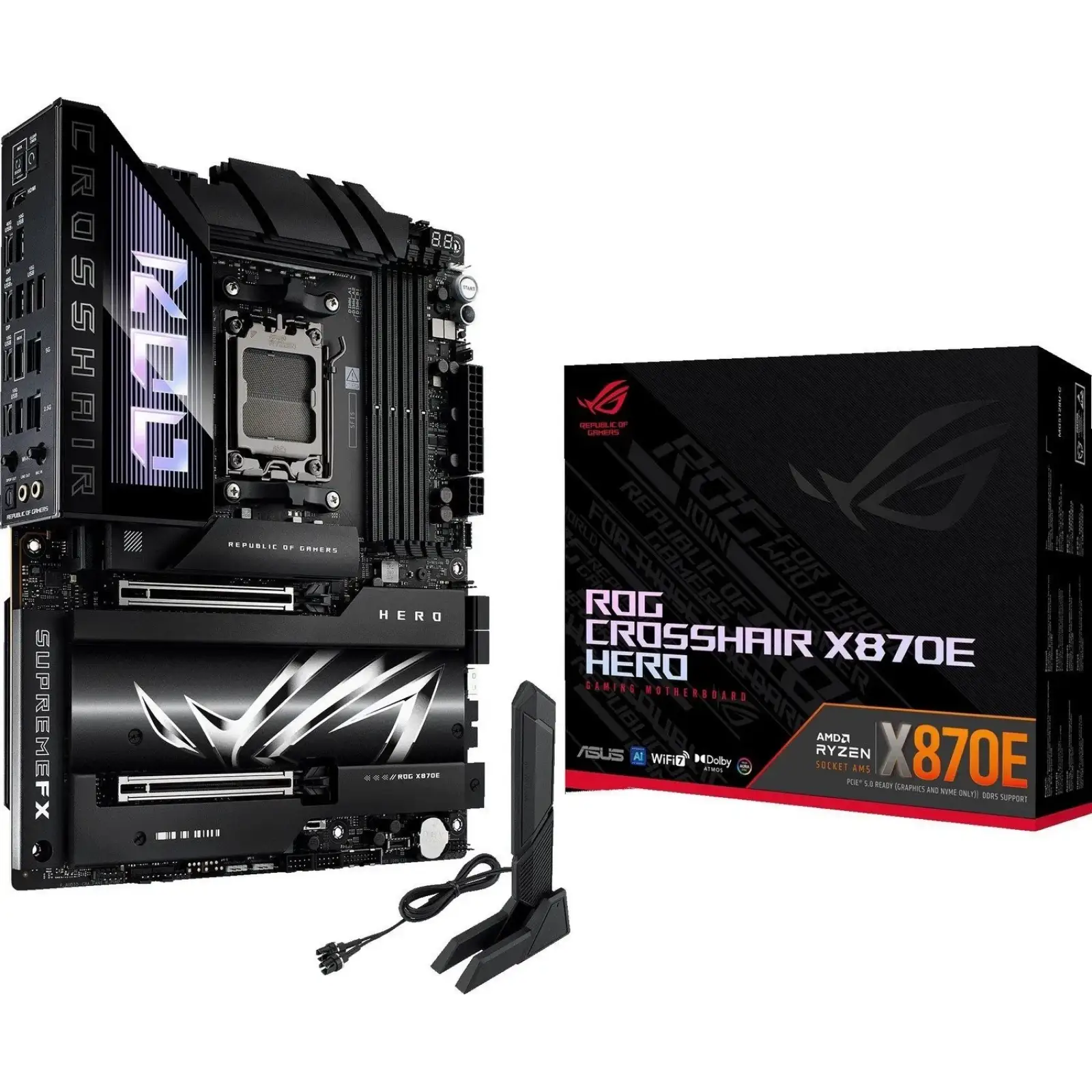 Материнська плата Asus ROG Crosshair X870E Hero s-AM5