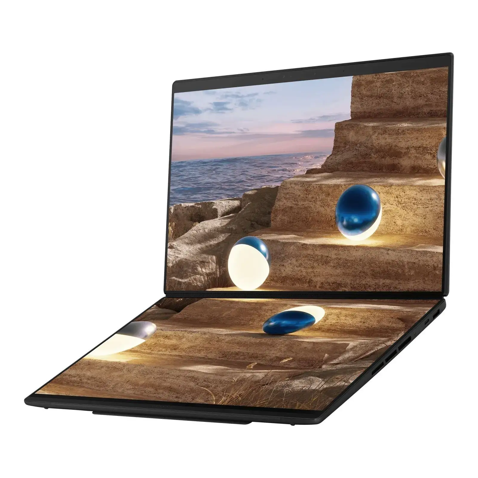 Ноутбук ASUS Zenbook DUO UX8407AA Moher Gray (UX8407AA-SN603X2)