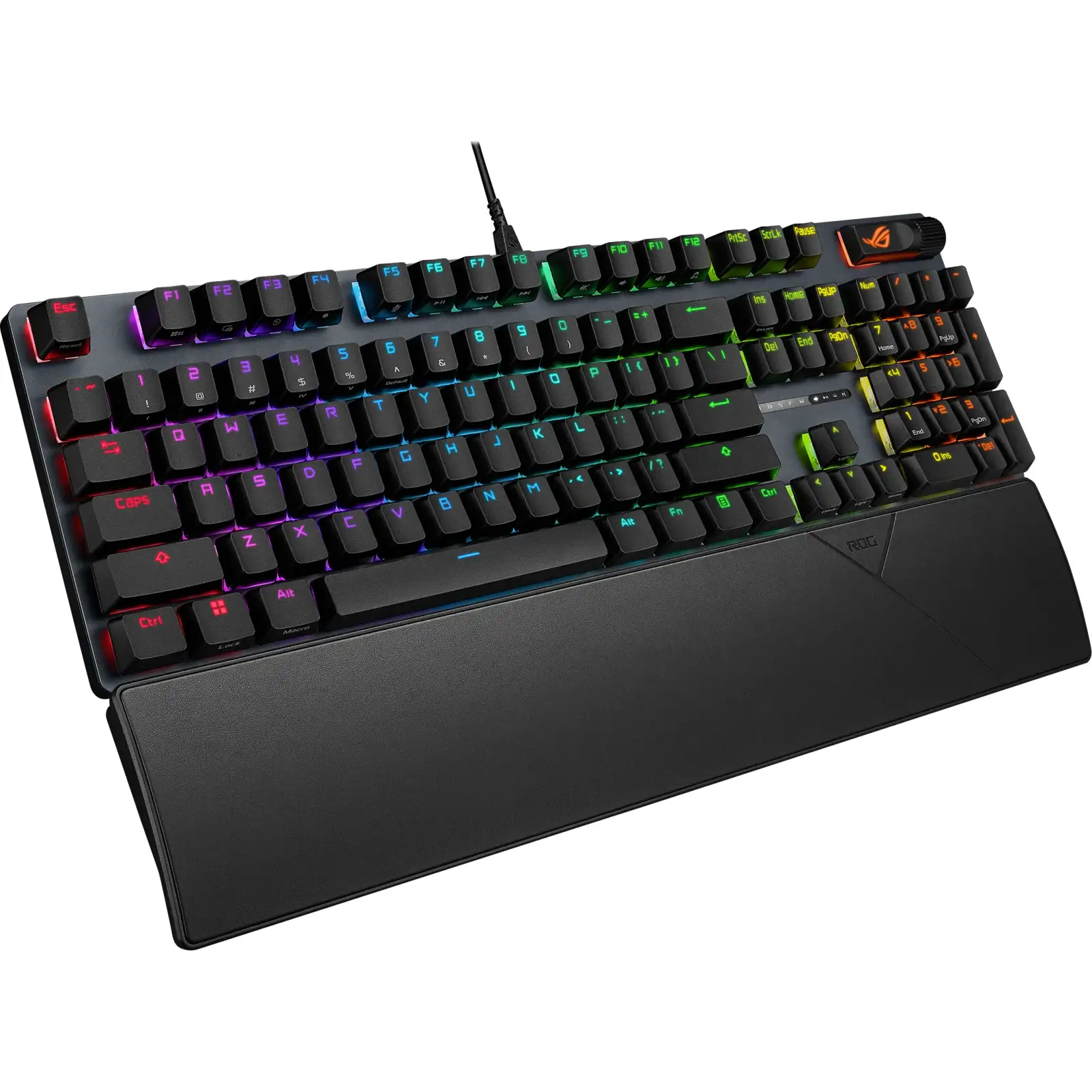 Клавiатура Asus ROG Strix Scope II X NX Snow V2 EN PBT Black (90MP03XF-BKUA20) UA