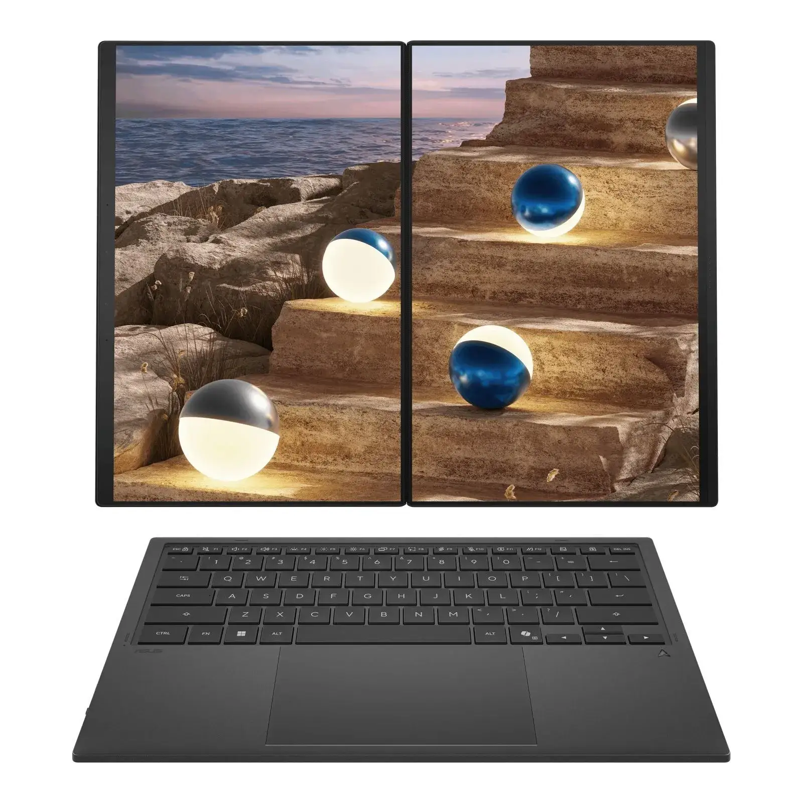 Ноутбук ASUS Zenbook DUO UX8407AA Moher Gray (UX8407AA-SN603X2)