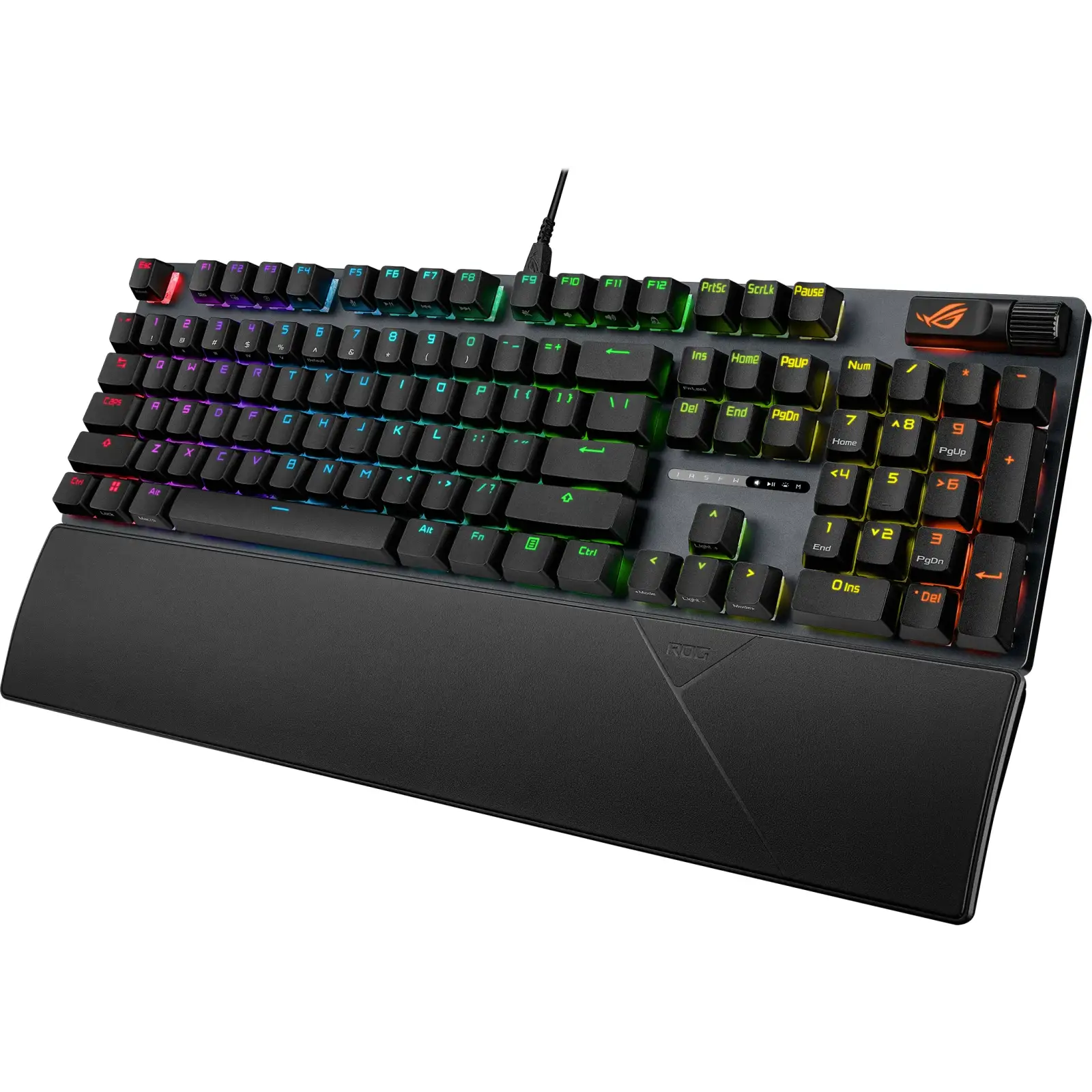 Клавiатура Asus ROG Strix Scope II X NX Snow V2 EN PBT Black (90MP03XF-BKUA20) UA