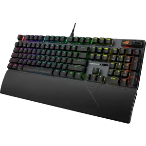 Клавiатура Asus ROG Strix Scope II X NX Snow V2 EN PBT Black (90MP03XF-BKUA20) UA