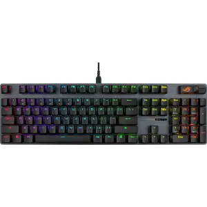 Клавiатура Asus ROG Strix Scope II X NX Snow V2 EN PBT Black (90MP03XF-BKUA20) UA