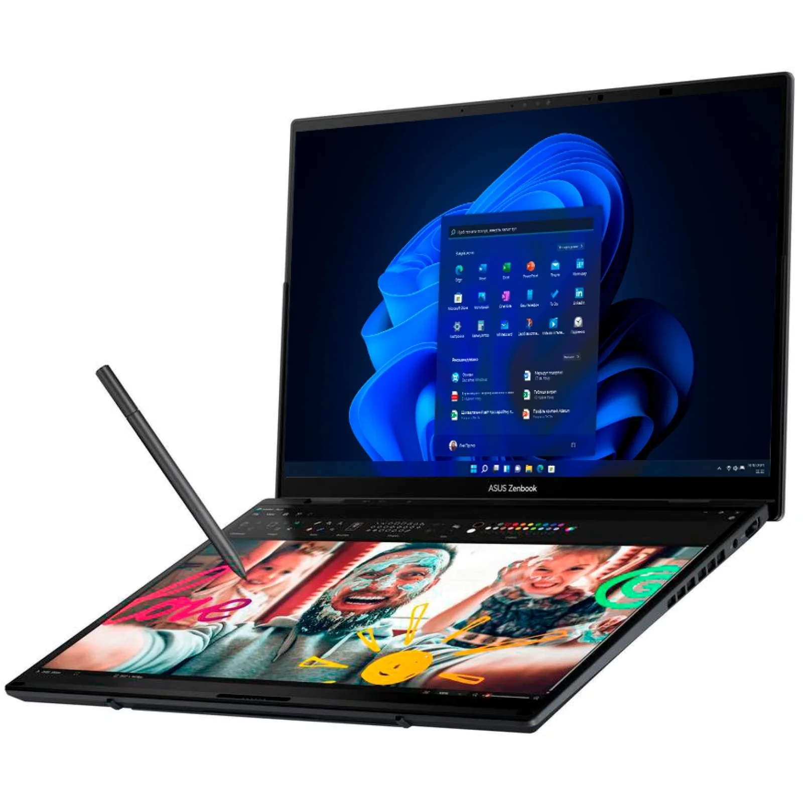 Ноутбук ASUS Zenbook DUO UX8406CA Inkwell Gray (90NB14X1-M00BR0) UA