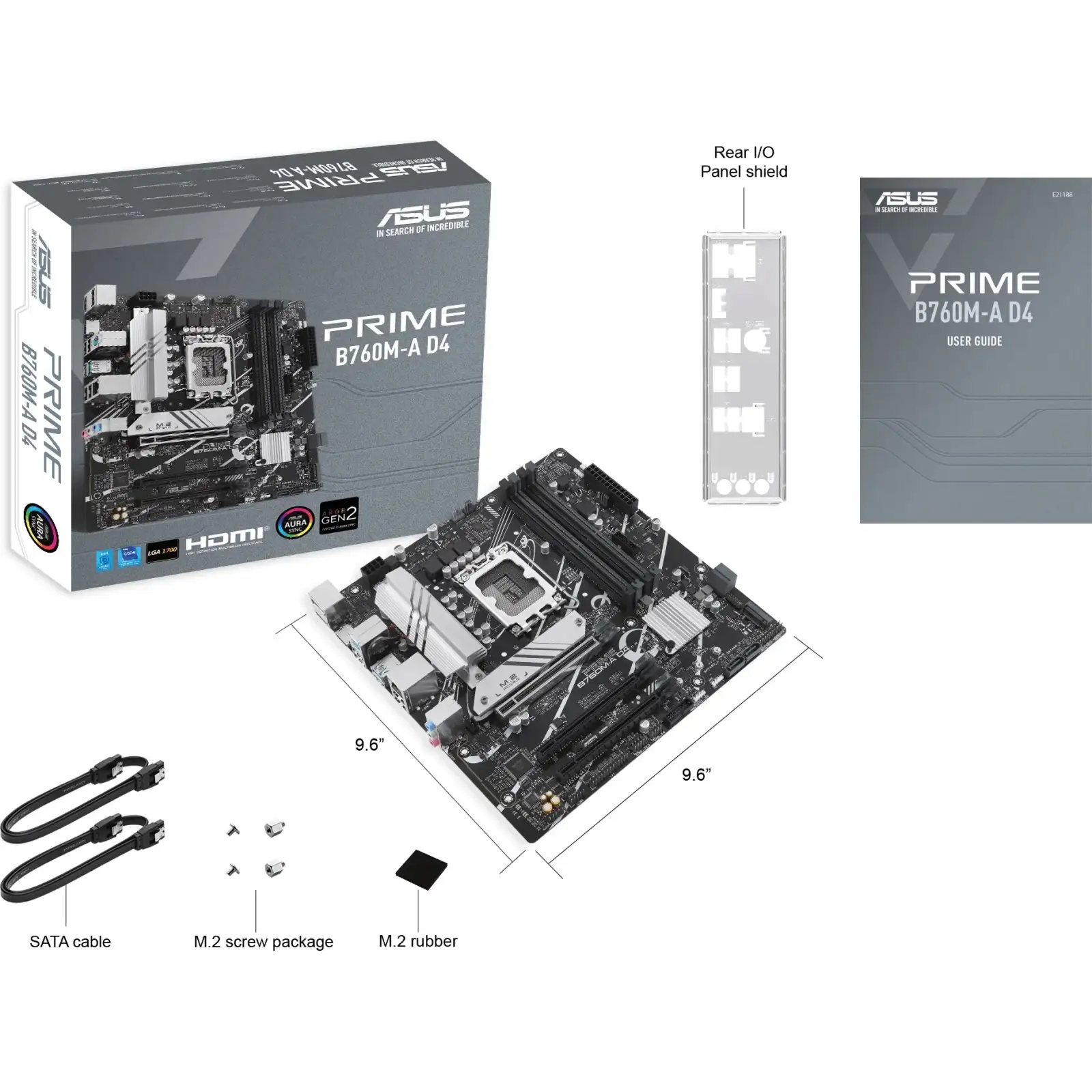 Материнська плата Asus Prime B760M-A D4-CSM s-1700 UA