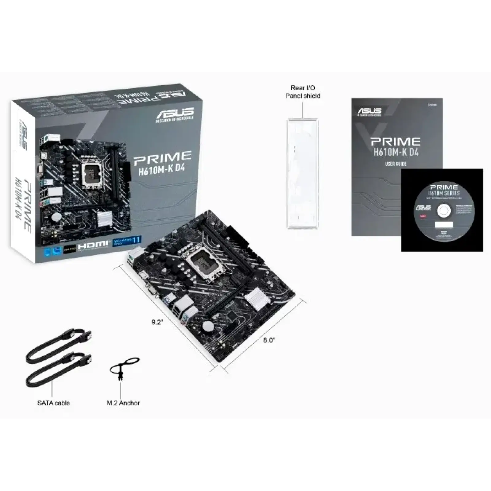 Материнская плата Asus Prime H610M-K D4 s-1700 UA