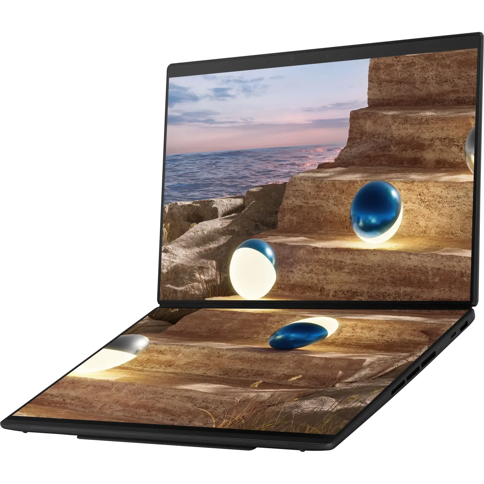 Ноутбук ASUS Zenbook DUO Moher Gray (90NB16V1-M00A40) UA