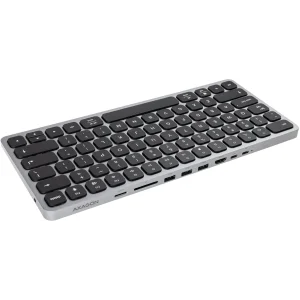 Клавиатура Axagon HMC-KB 9 in 1 Layout USB Silver/Black (HMC-KB-CRL) UA
