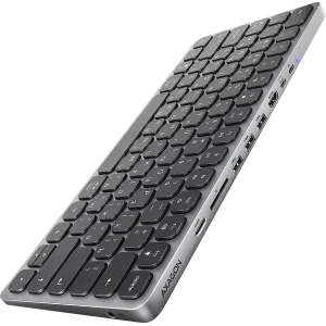 Клавиатура Axagon HMC-KB 9 in 1 Layout USB Silver/Black (HMC-KB-CRL) UA