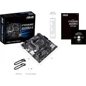 Материнская плата Asus Prime A520M-K s-AM4 UA