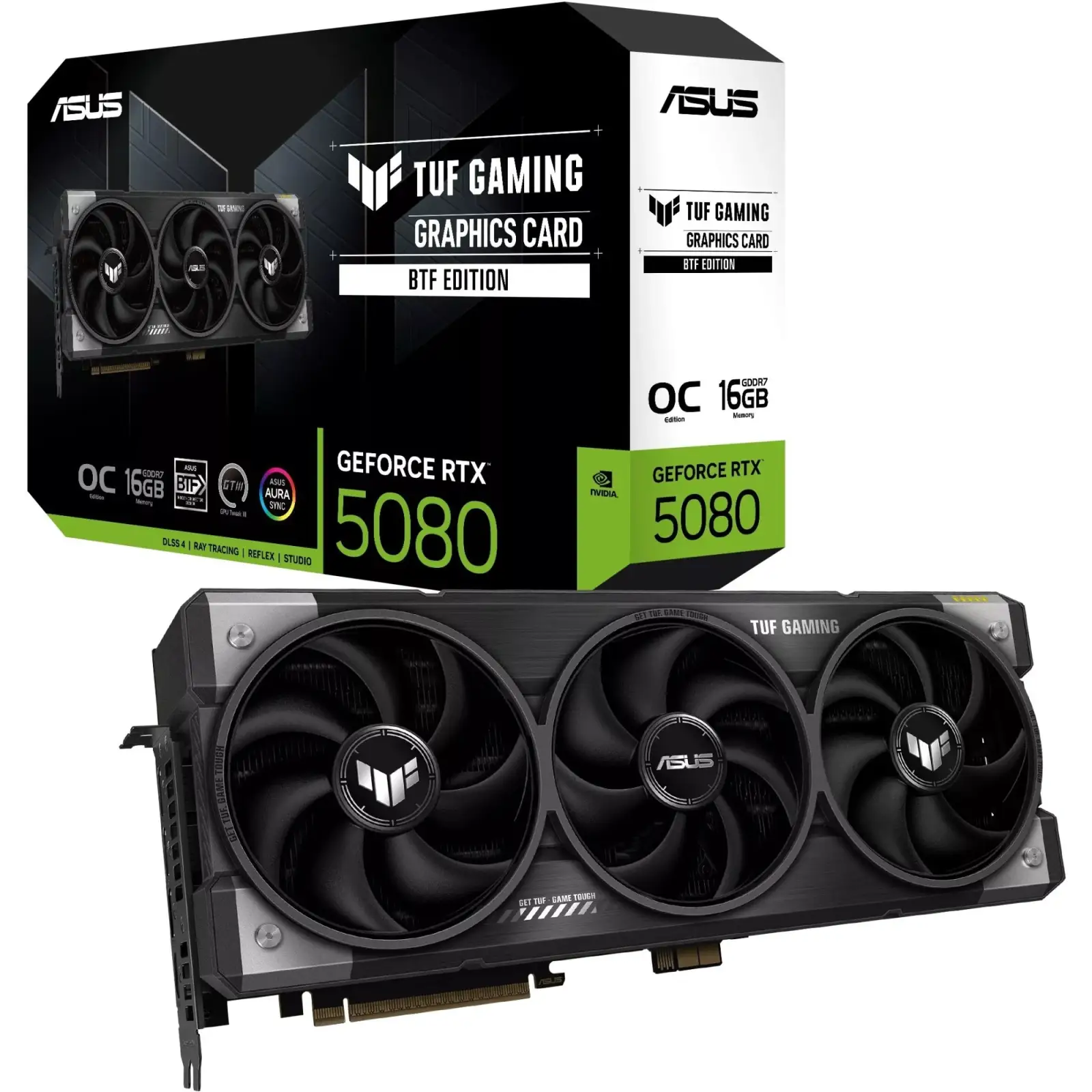 Відеокарта Asus GeForce RTX 5080 16GB GDDR7 TUF Gaming BTF OC (TUF-RTX5080-O16G-BTF-GAMING) UA