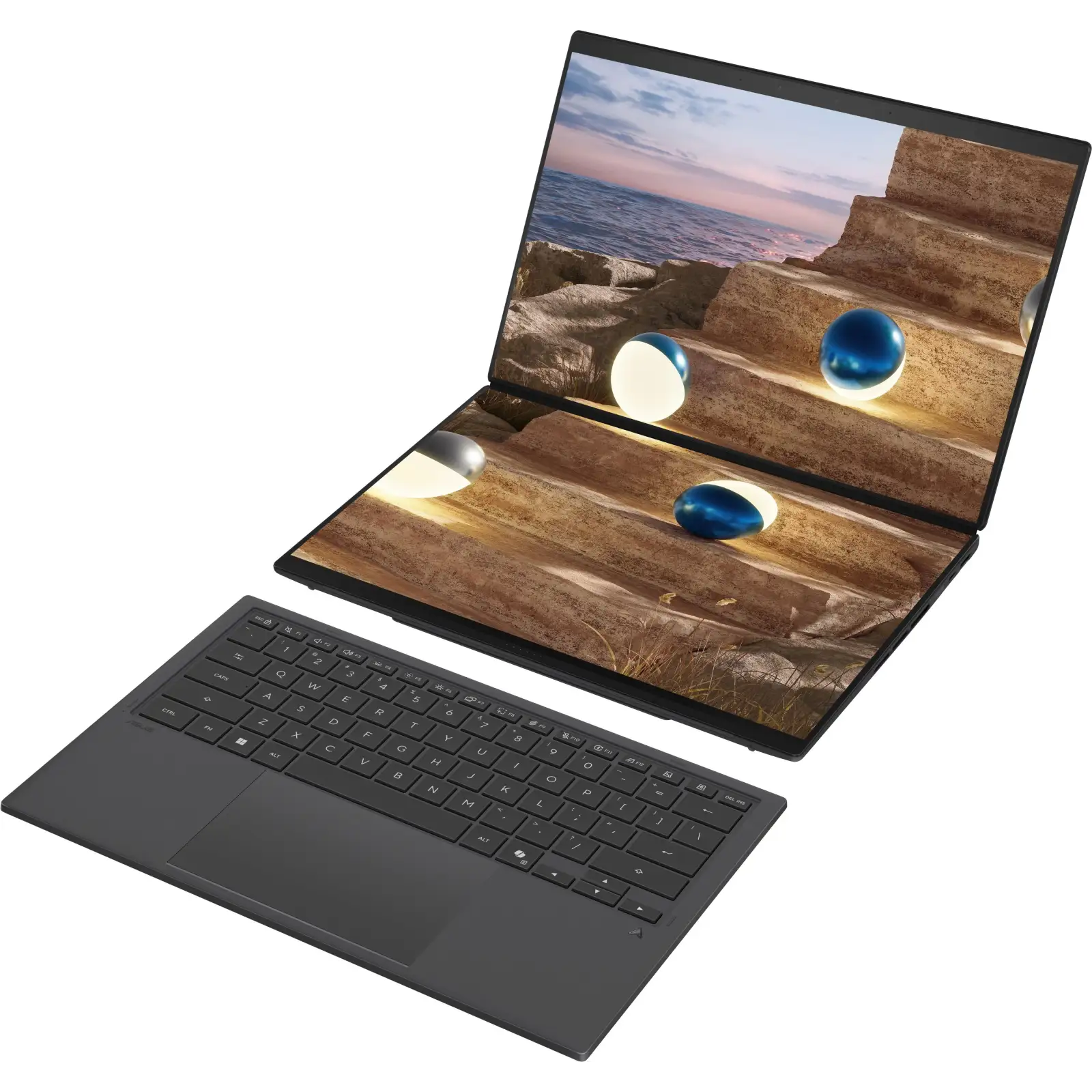 Ноутбук ASUS Zenbook DUO Moher Gray (90NB16V1-M00A40) UA
