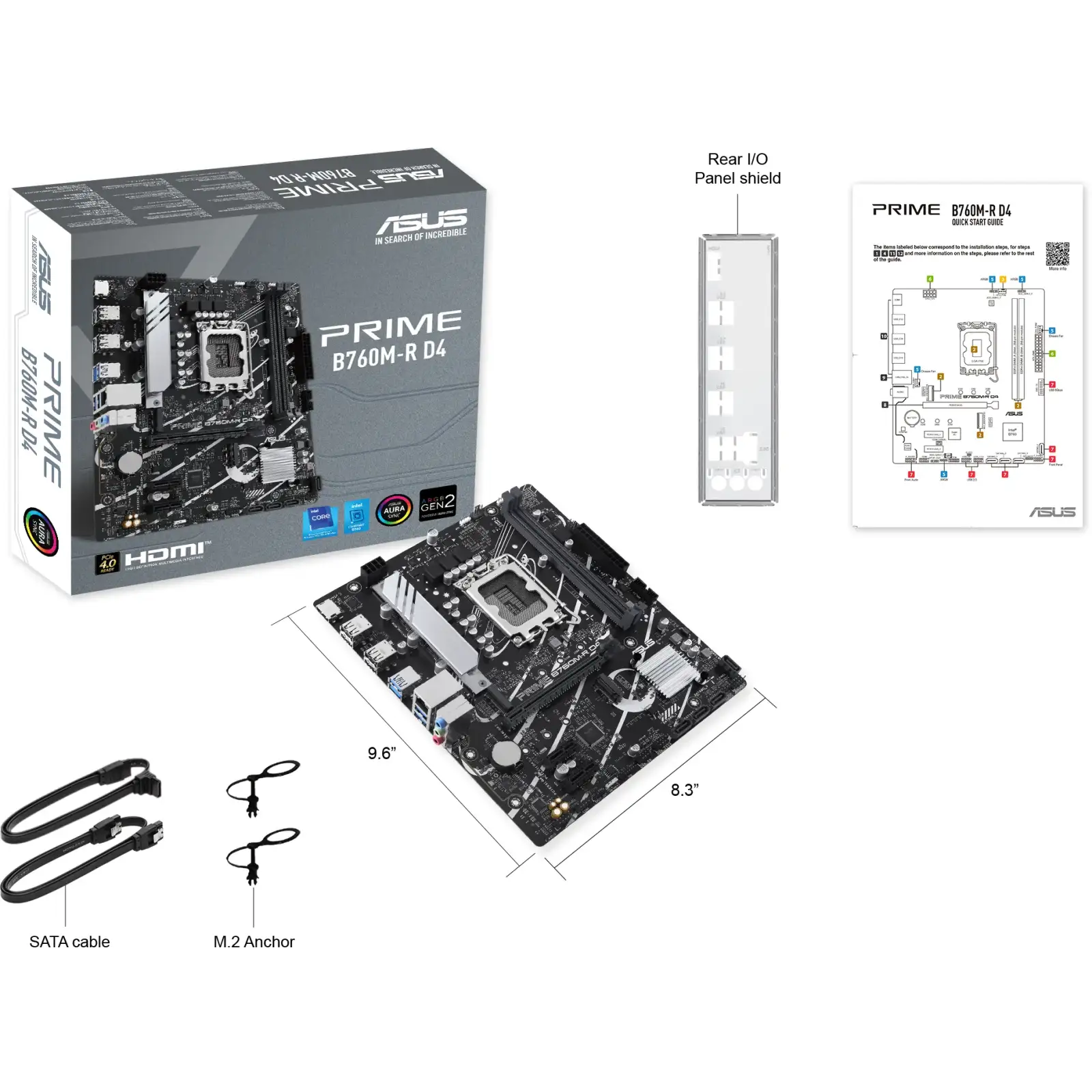 Материнская плата Asus Prime B760M-R D4 s-1700 UA
