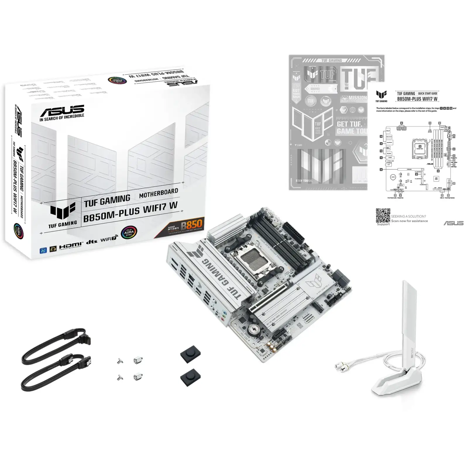 Материнская плата Asus TUF Gaming B850M-Plus WiFi7 W (90MB1MD0-M0EAY0)