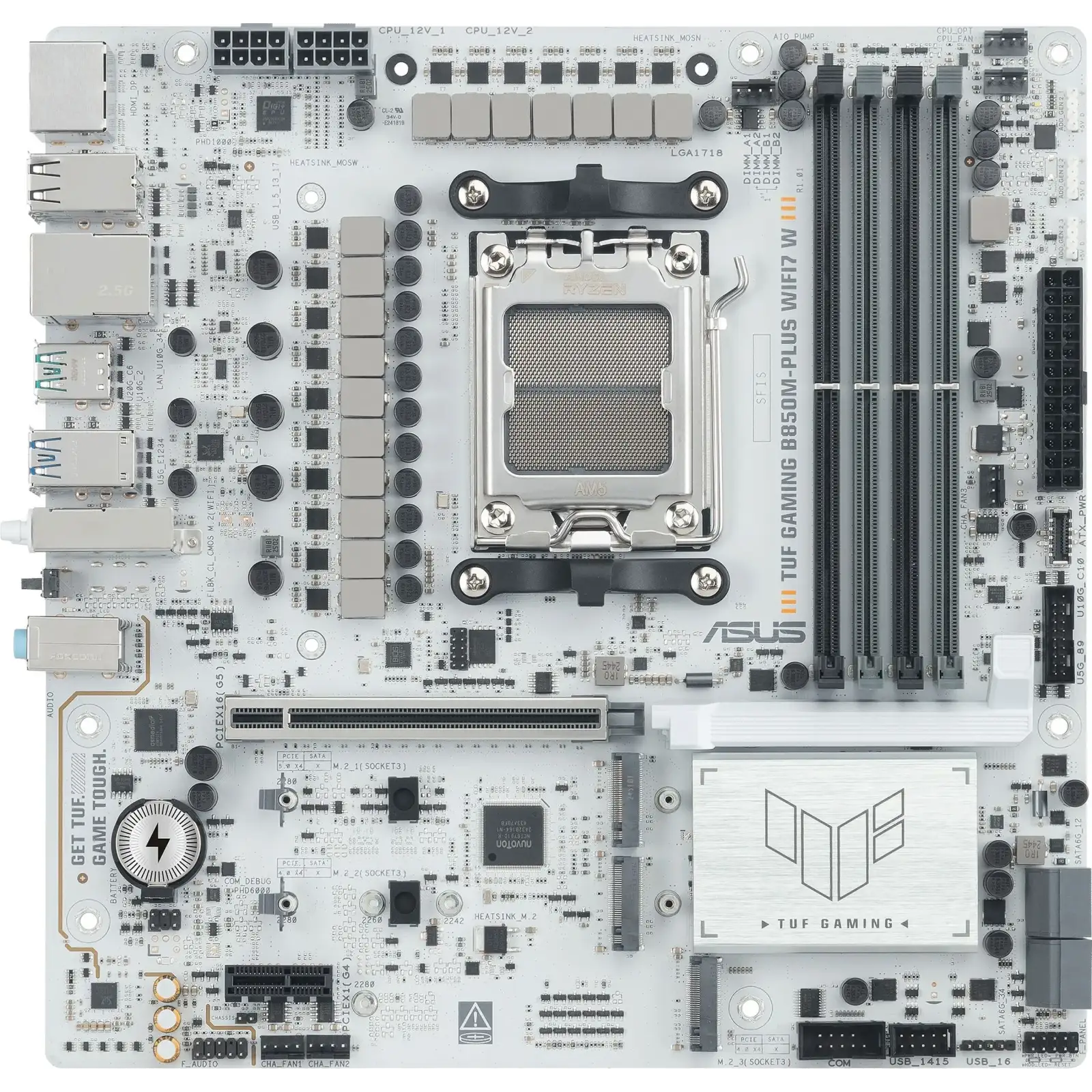 Материнская плата Asus TUF Gaming B850M-Plus WiFi7 W (90MB1MD0-M0EAY0)