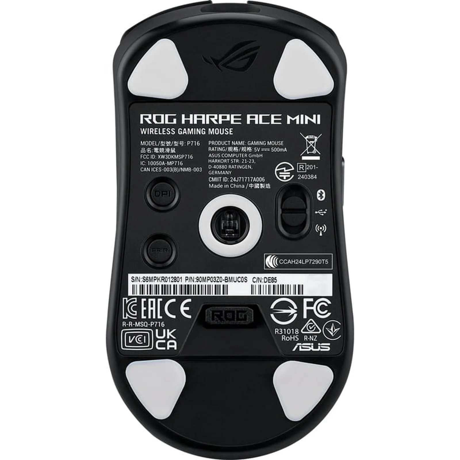 Миша бездротова Asus ROG Harpe Ace Mini Black (90MP03Z0-BMUA00)