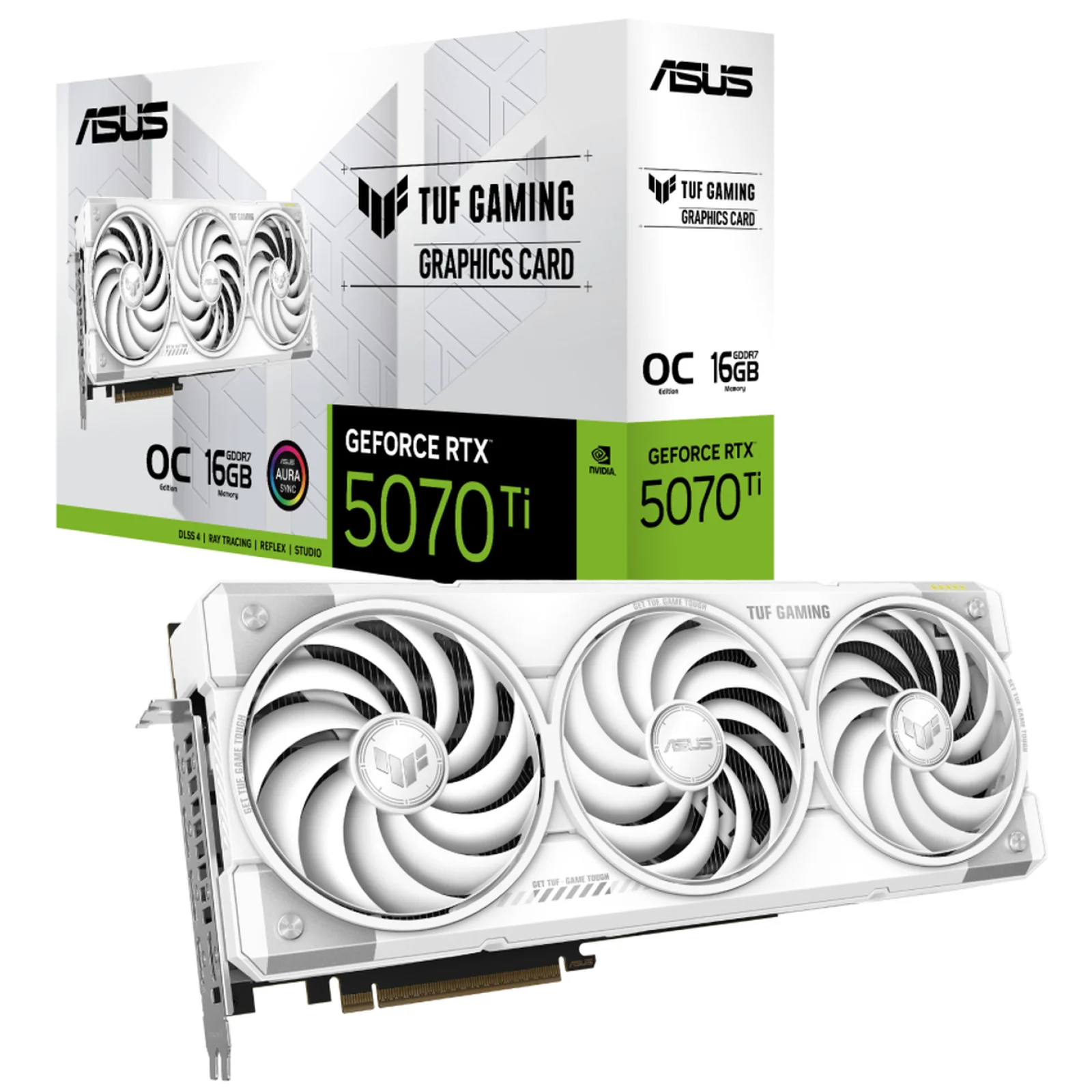 Відеокарта ASUS TUF-RTX5070TI-O16G-WHITE-GAMING (90YV0MD3-MVAA00)