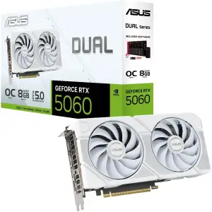 Видеокарта ASUS DUAL-RTX5060-O8G-WHITE (90YV0N15-M0NA00)