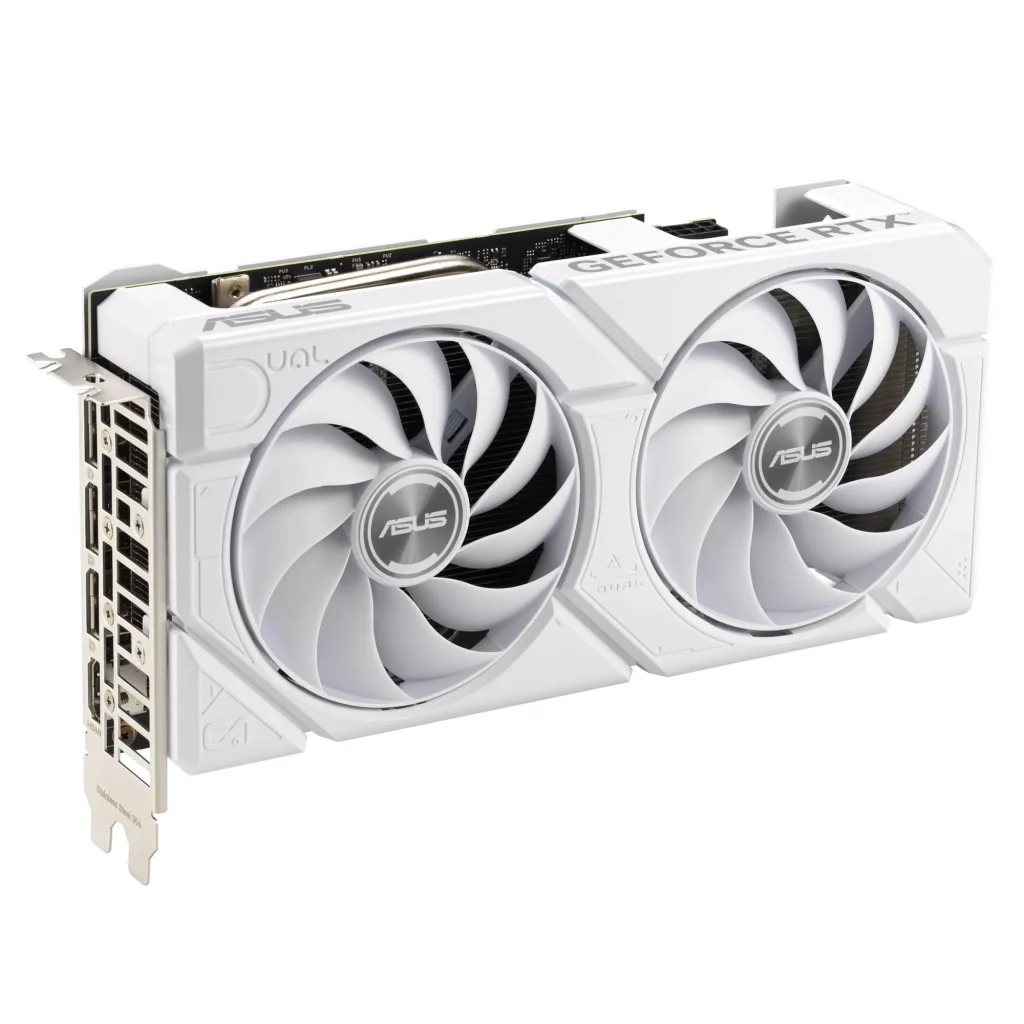 Відеокарта Asus GF RTX 4060 Ti 8GB GDDR6 Dual Evo White OC (DUAL-RTX4060TI-O8G-EVO-WHITE)