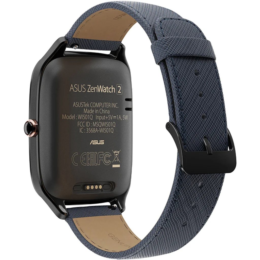 Смарт-часы ASUS ZenWatch 2 WI501Q Gunmetal Dark Blue Leather